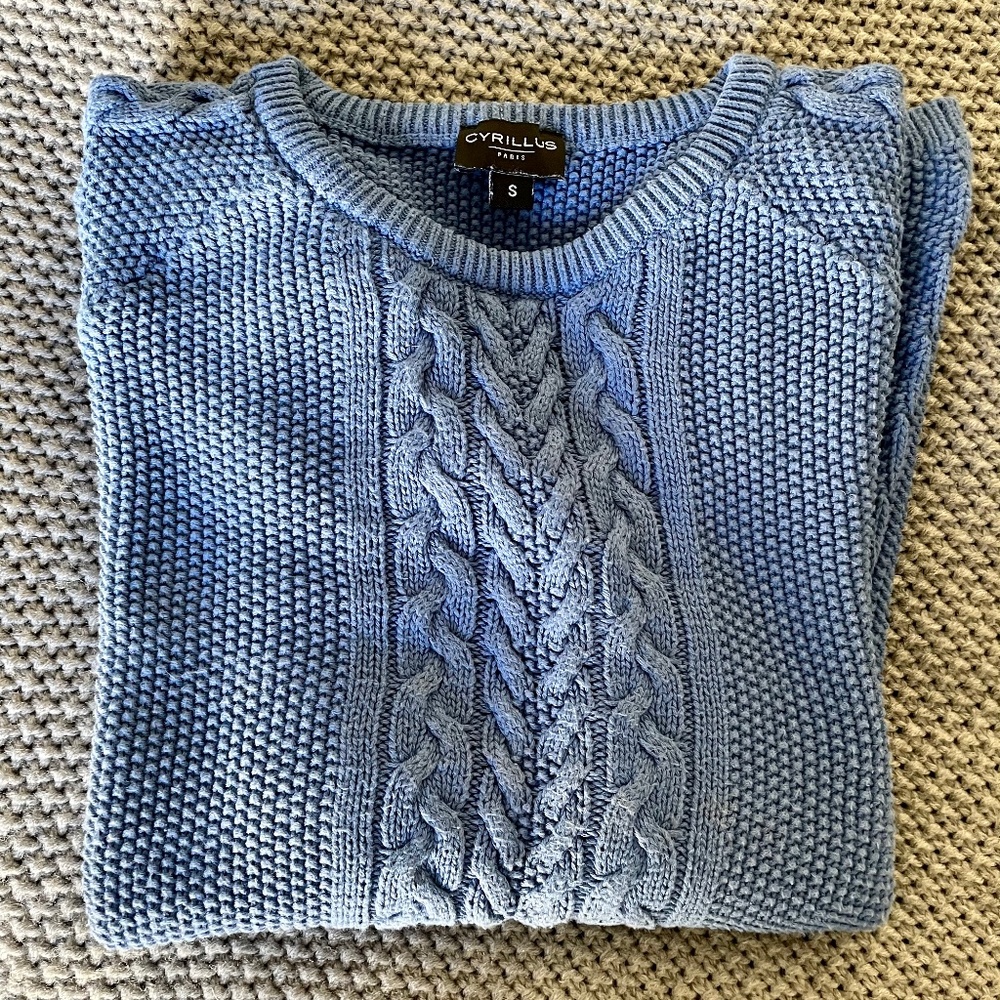 Knitted cotton sweater